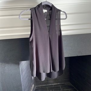 Wilfred Aritzia sleeveless black shirt